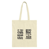 Coffee Lover Tote Bag, Funny Coffee Saying Tote, Bring Me Coffee Tote, Sarcastic Tote, Gift For Coffee Addict, Book Lover Tote Bag - Tawshia